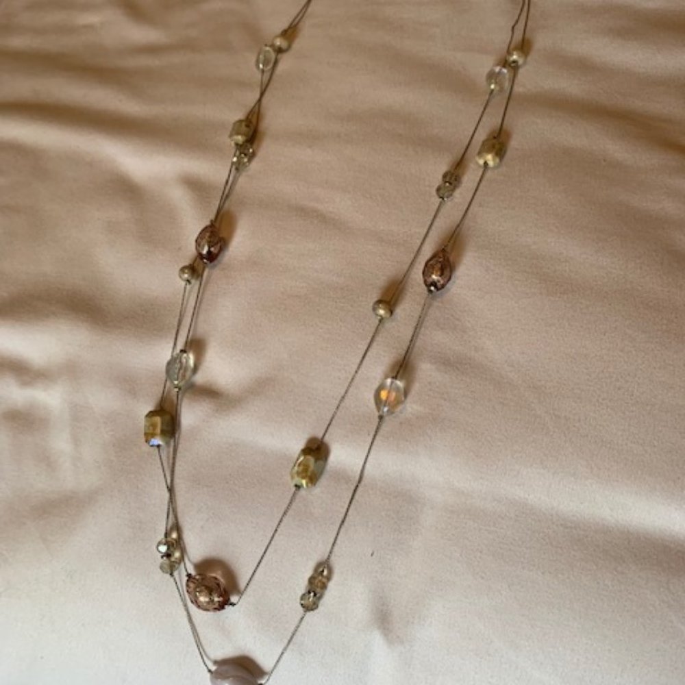 Purple/Pink Beaded necklace